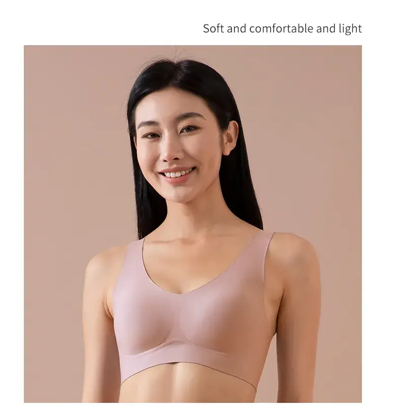 White Jelly Seamless Bra with Wide Strap for Women — feature 20