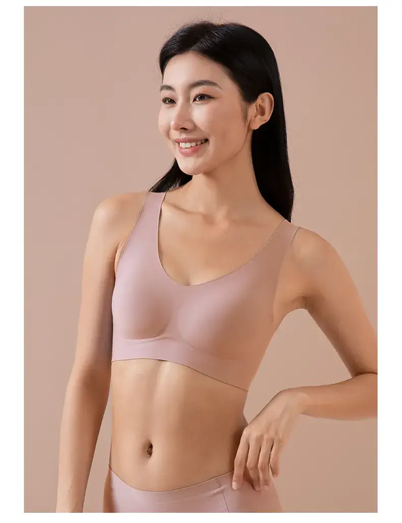 White Jelly Seamless Bra with Wide Strap for Women — feature 21