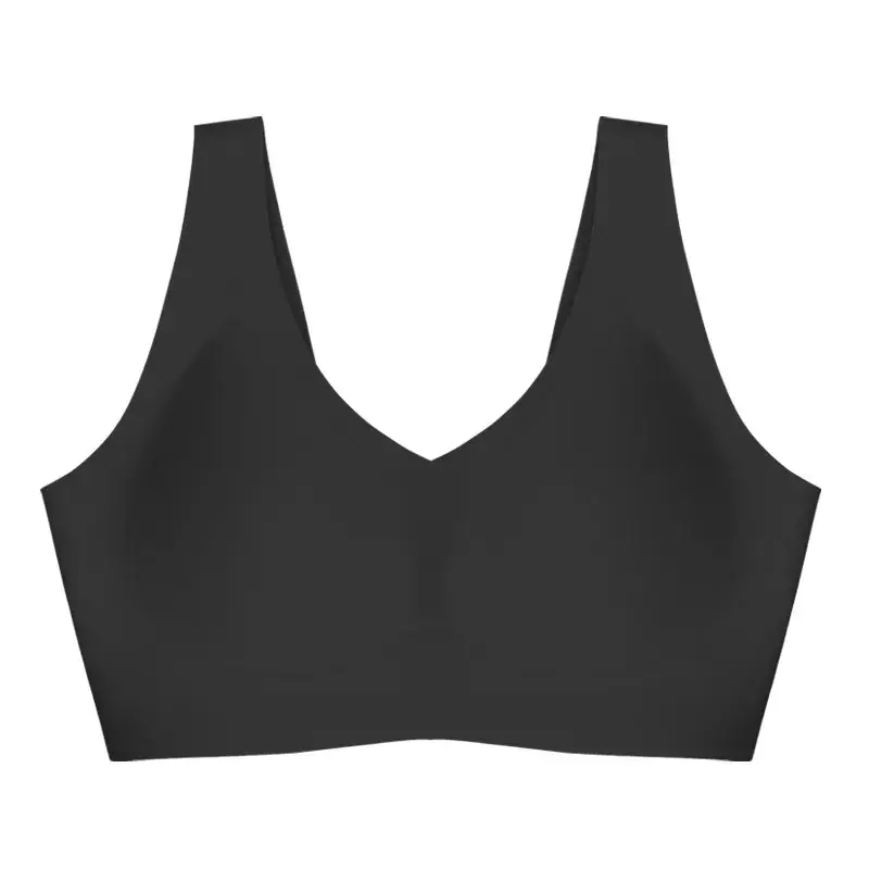 White Jelly Seamless Bra with Wide Strap for Women - Image 4