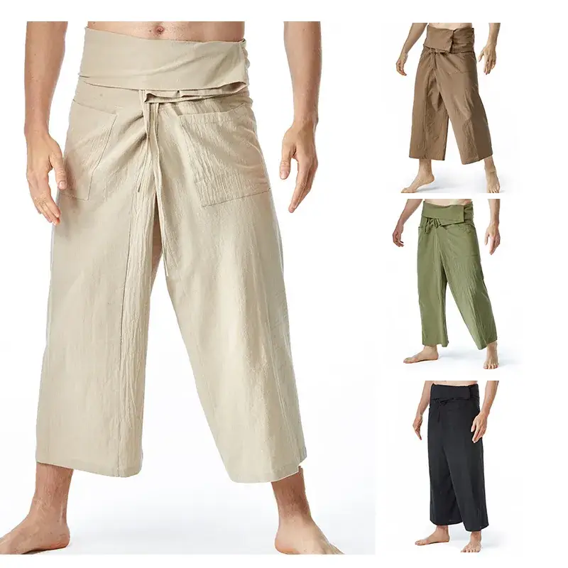 Thai Fisherman Pants Loose Yoga Pirate Harem K61