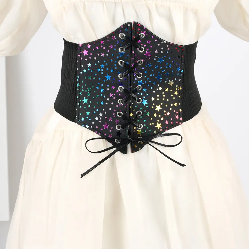 Neon Butterfly Wide Belt Waist Cover for Women - Image 3
