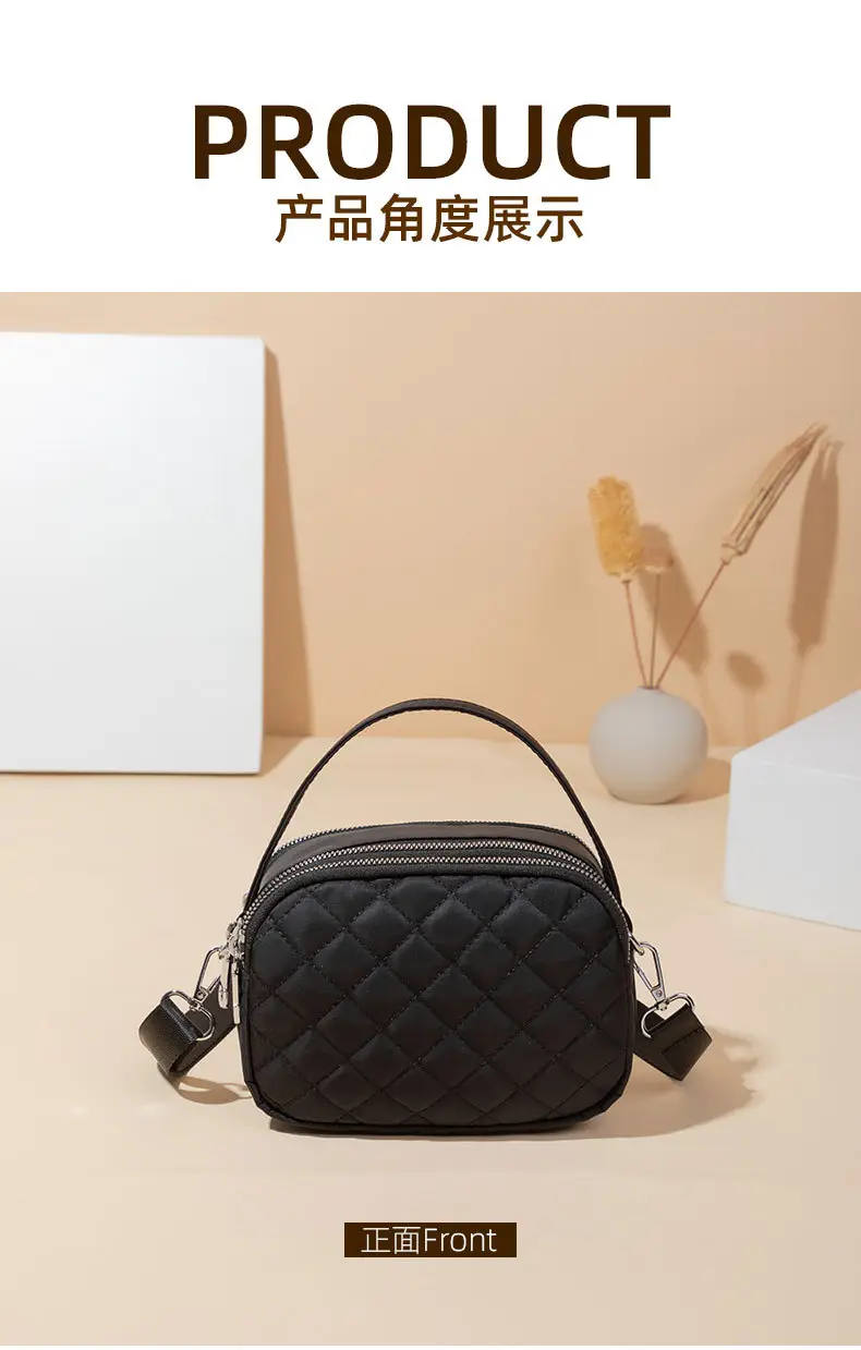 Rhombus Crossbody Bag for Girls, Multi Color, Small, Versatile — feature 14