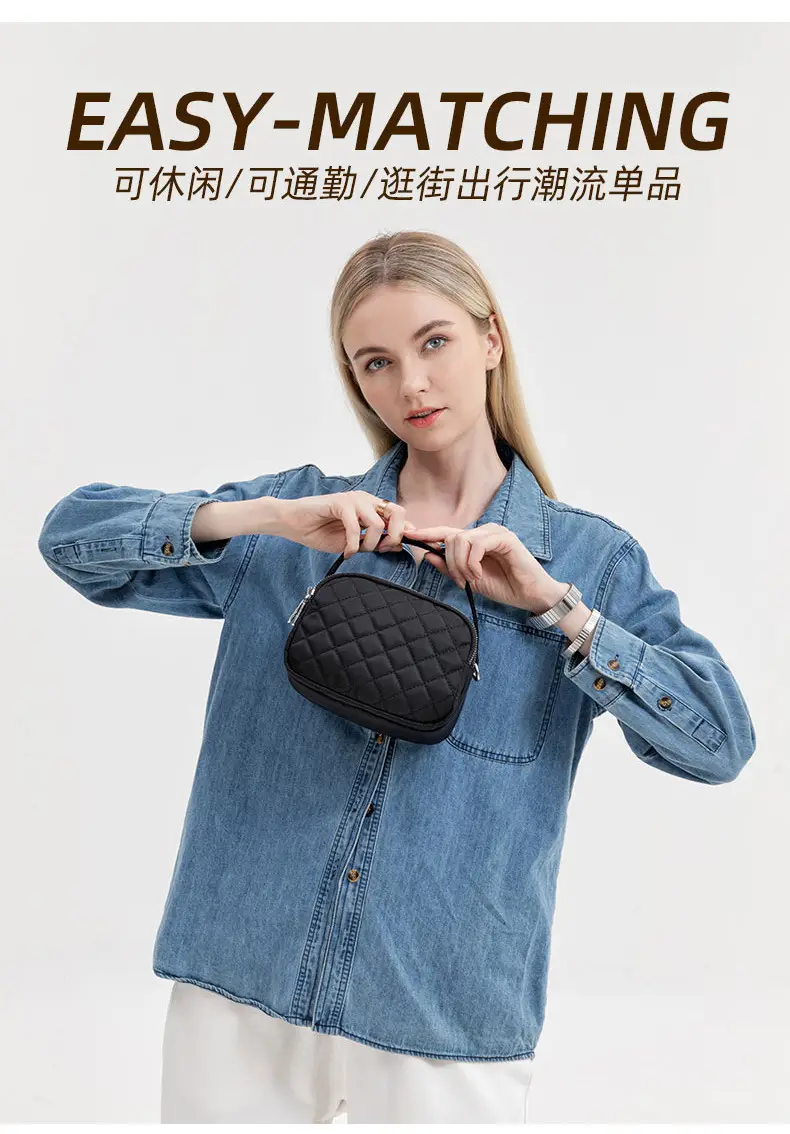 Rhombus Crossbody Bag for Girls, Multi Color, Small, Versatile — feature 3