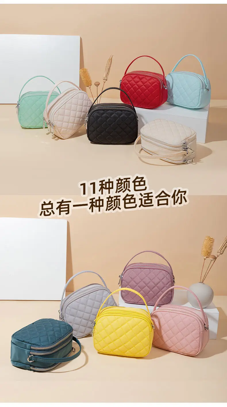 Rhombus Crossbody Bag for Girls, Multi Color, Small, Versatile — feature 8