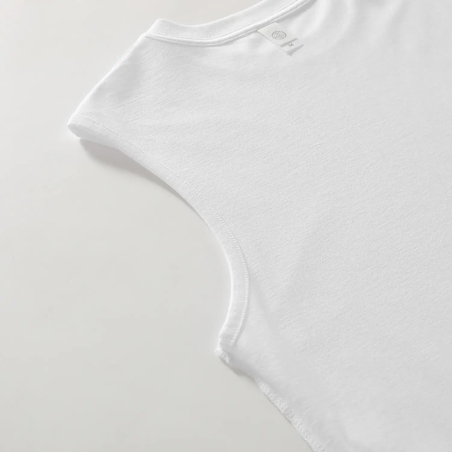 Men White Cotton Tank Top 210g Sleeveless Summer - Image 6