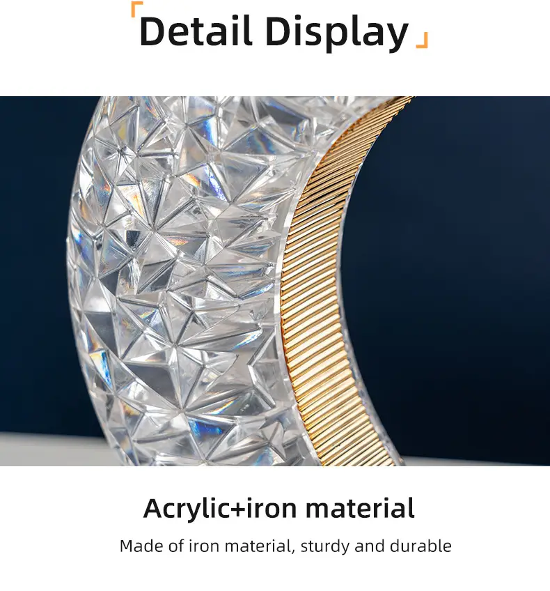 Rechargeable Touch LED Table Lamp 15x18cm Moon Theme — feature 14