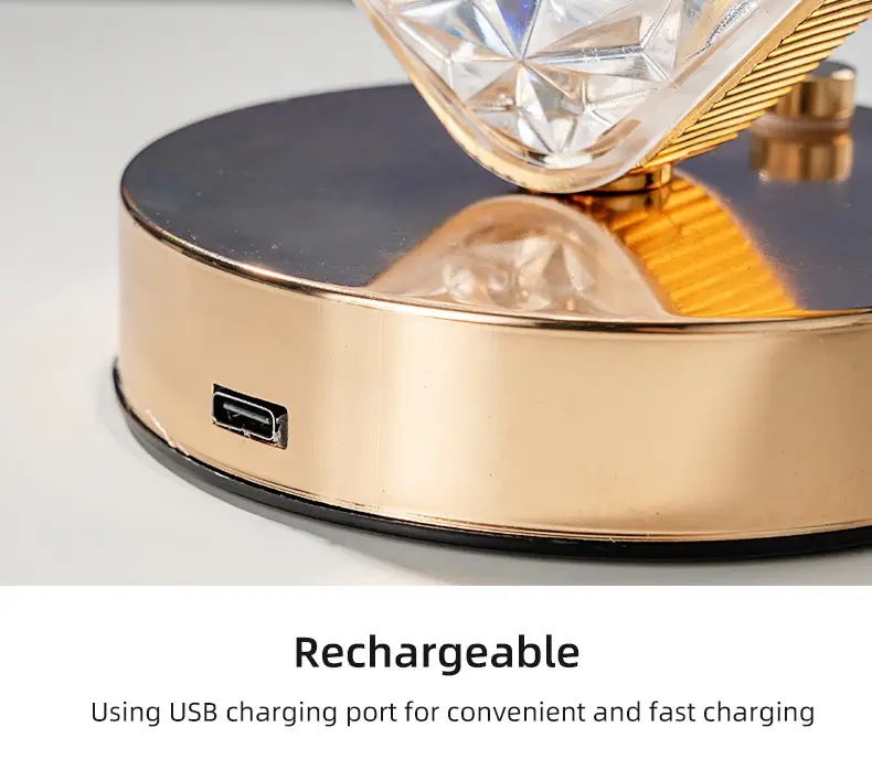 Rechargeable Touch LED Table Lamp 15x18cm Moon Theme — feature 15