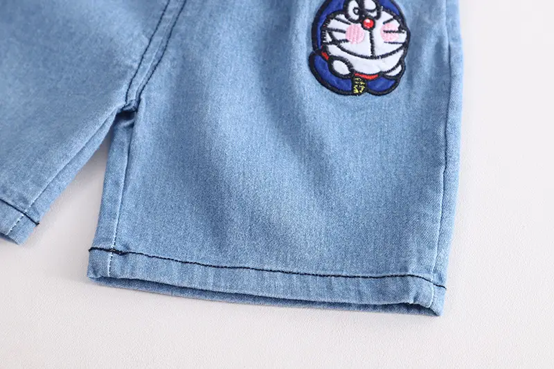 Children's Navy Blue NASA Cotton Shorts Suit Summer — feature 13