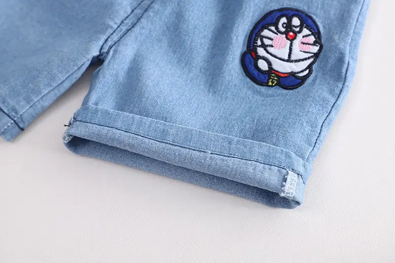 Children's Navy Blue NASA Cotton Shorts Suit Summer — feature 14
