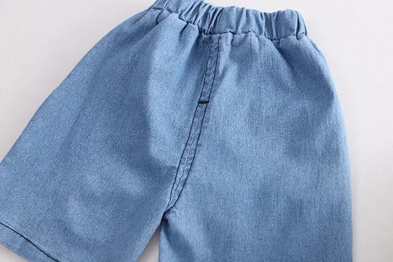 Children's Navy Blue NASA Cotton Shorts Suit Summer — feature 15