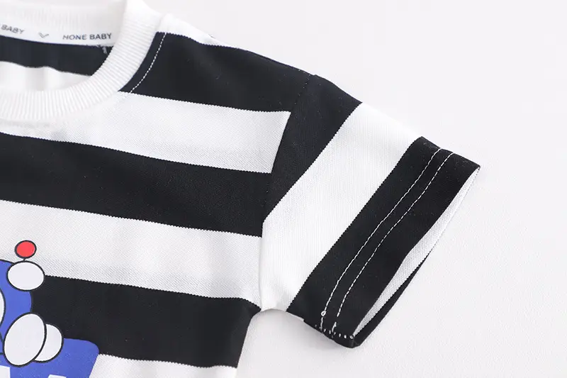 Children's Navy Blue NASA Cotton Shorts Suit Summer — feature 8
