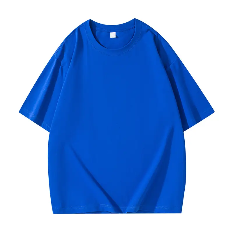 Heavy Cotton T-Shirt for Men Beige Big Drop Shoulder - Image 6