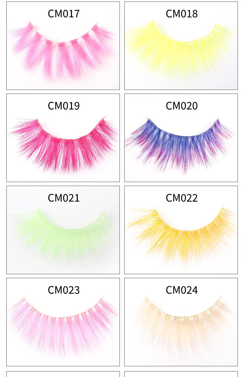 False Eyelashes Purple Black Chemical Fiber Cross Border — feature 3