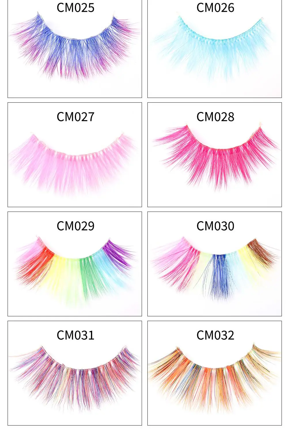 False Eyelashes Purple Black Chemical Fiber Cross Border — feature 4