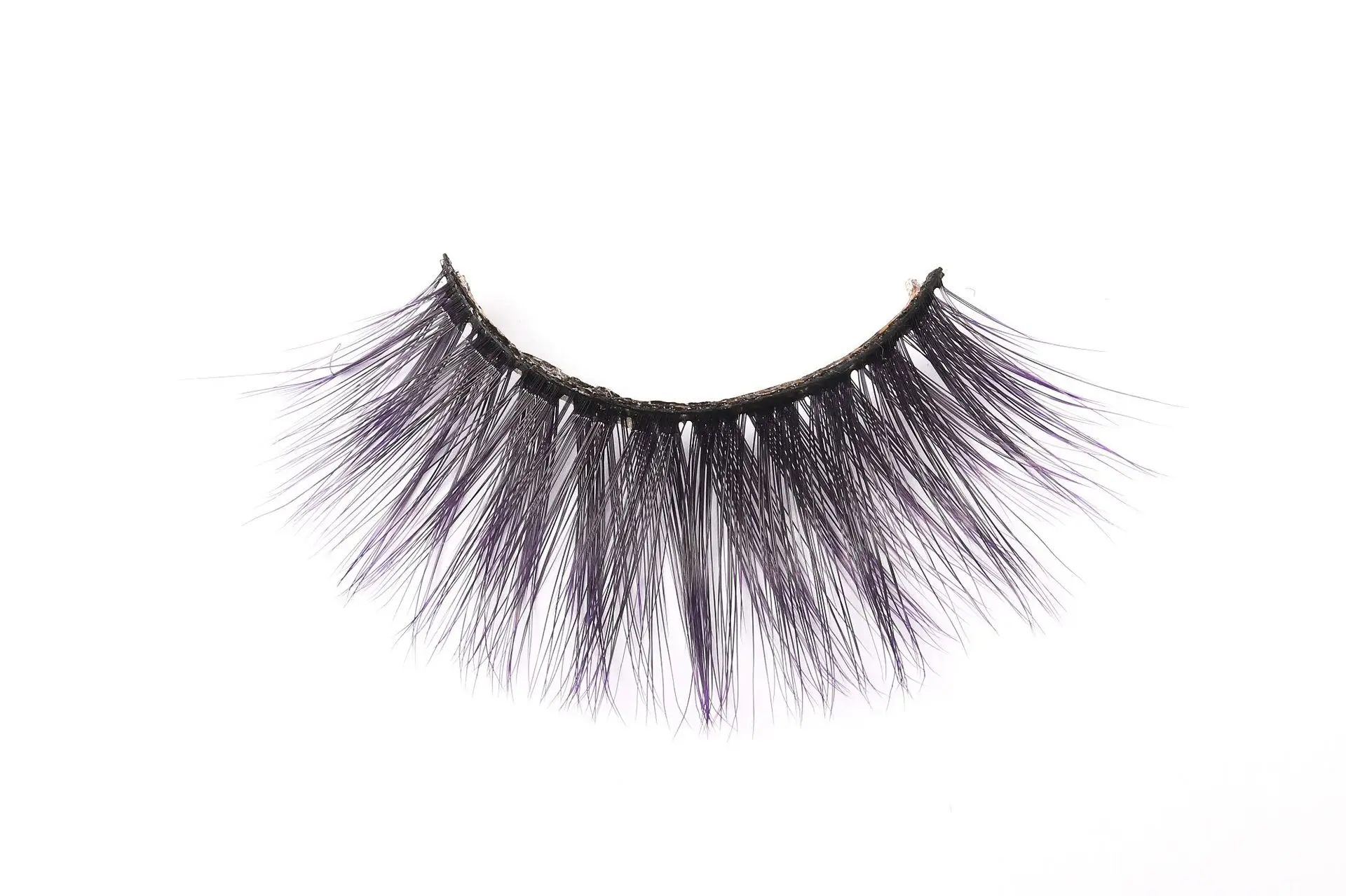 False Eyelashes Purple Black Chemical Fiber Cross Border - Image 9