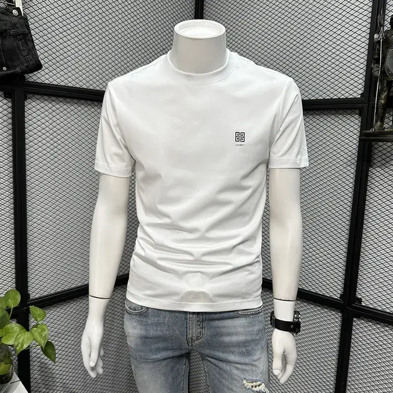 Men Black Slim Fit T-Shirt Summer 2024 — feature 2