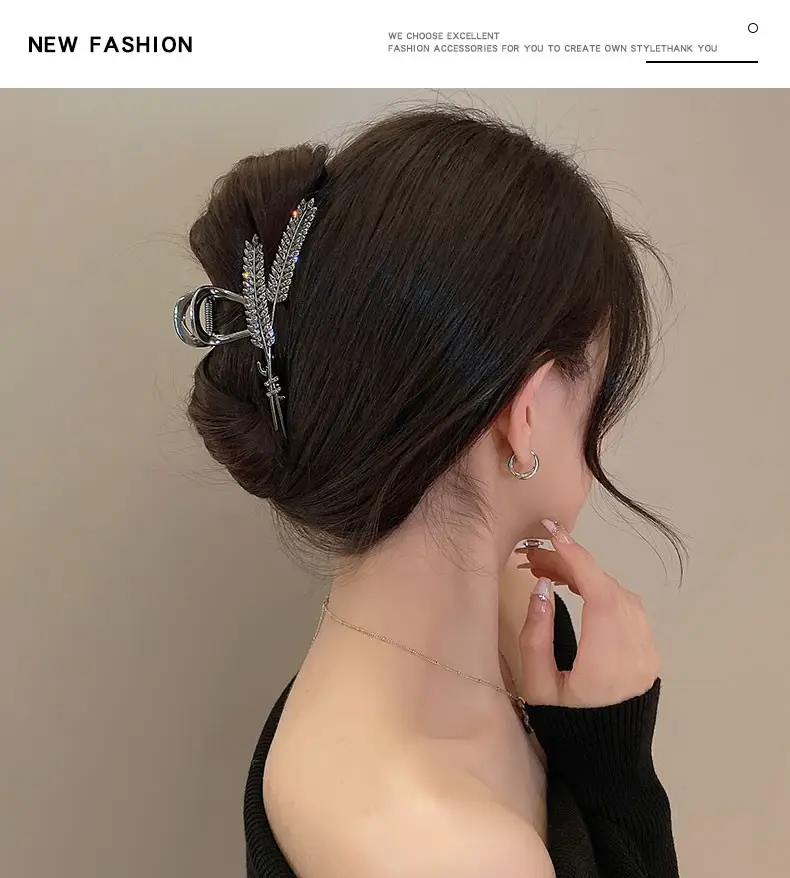 Women Hair Clip with Rhinestones & High End Design — feature 3