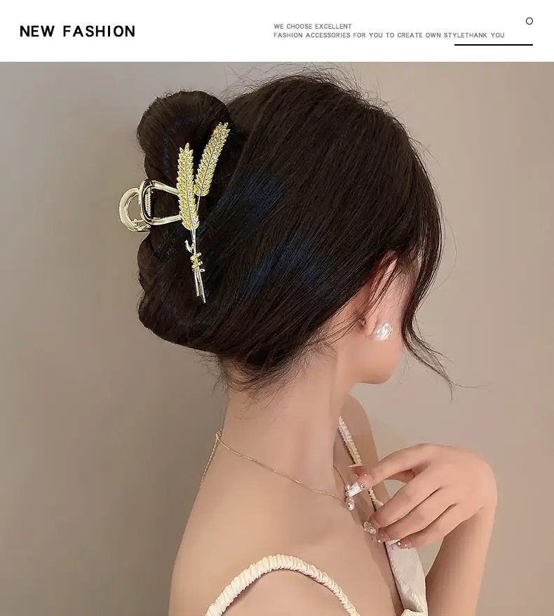 Women Hair Clip with Rhinestones & High End Design — feature 6