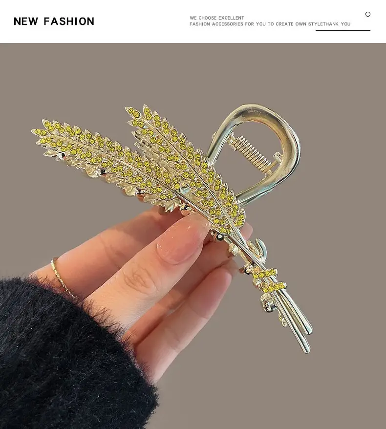 Women Hair Clip with Rhinestones & High End Design — feature 7
