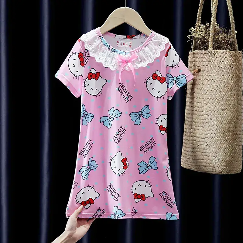 Princess Print Ruffled Nightgown for Girls - Image 10