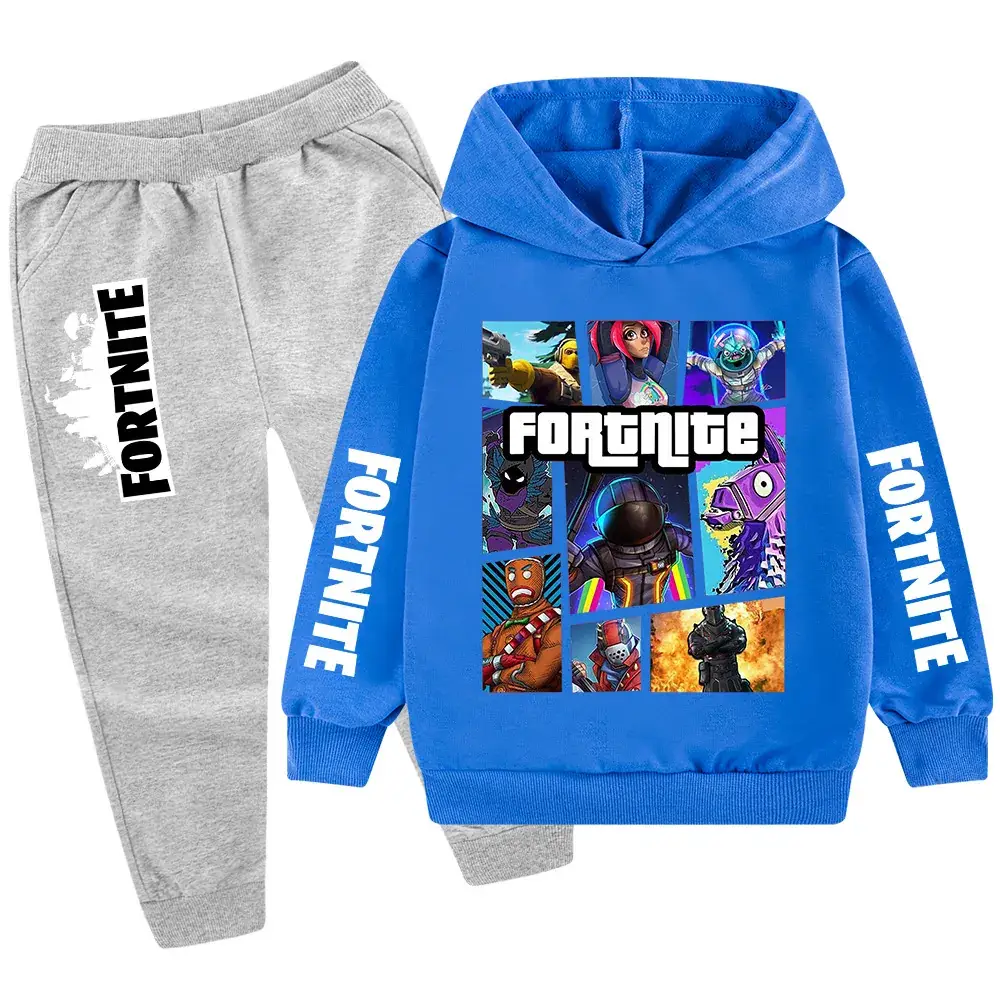Kids Fortnite Hoodie Pants Set Pink Black Medium Large — feature 21