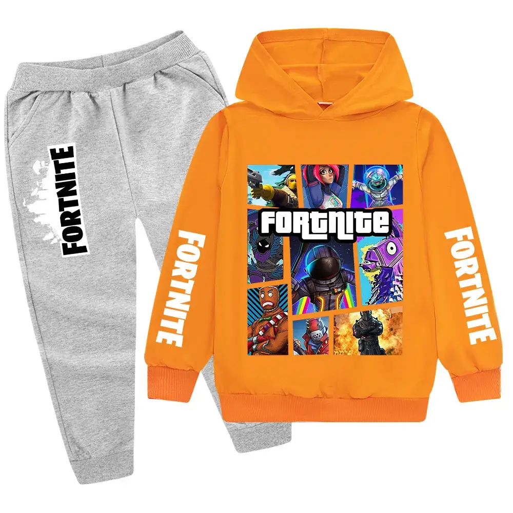 Kids Fortnite Hoodie Pants Set Pink Black Medium Large — feature 26