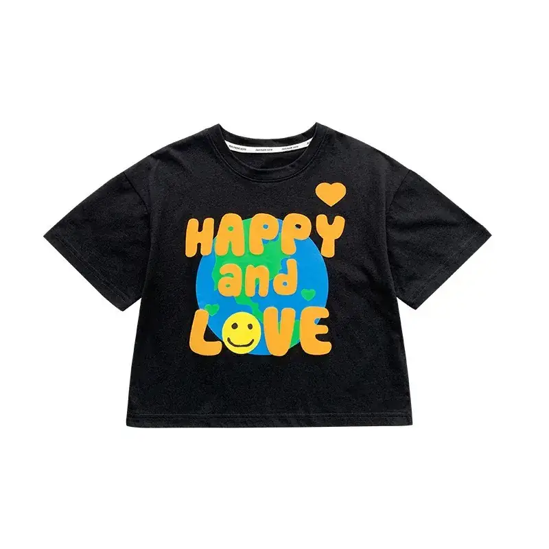 Boys Korean Style T-Shirt Summer 2023 Middle & Big - Image 5
