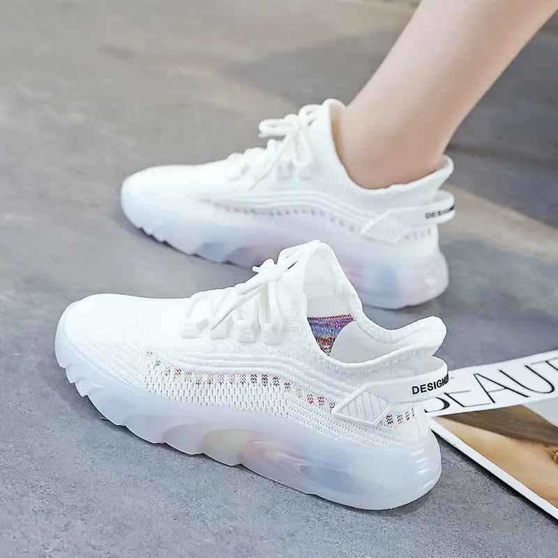 Jelly Sole Coconut Shoes Flying Weaver Shoes 2025 Casual Women's Shoes Mesh Breathable sneaker Female Student Running Shoes for Women - Image 8