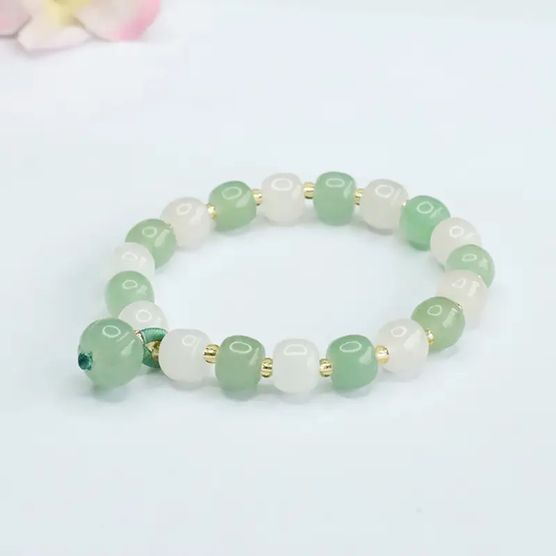Jade Bracelet with Old Style Beads for Women - Image 3