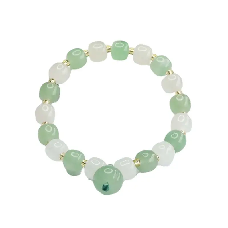 Jade Bracelet with Old Style Beads for Women - Image 5
