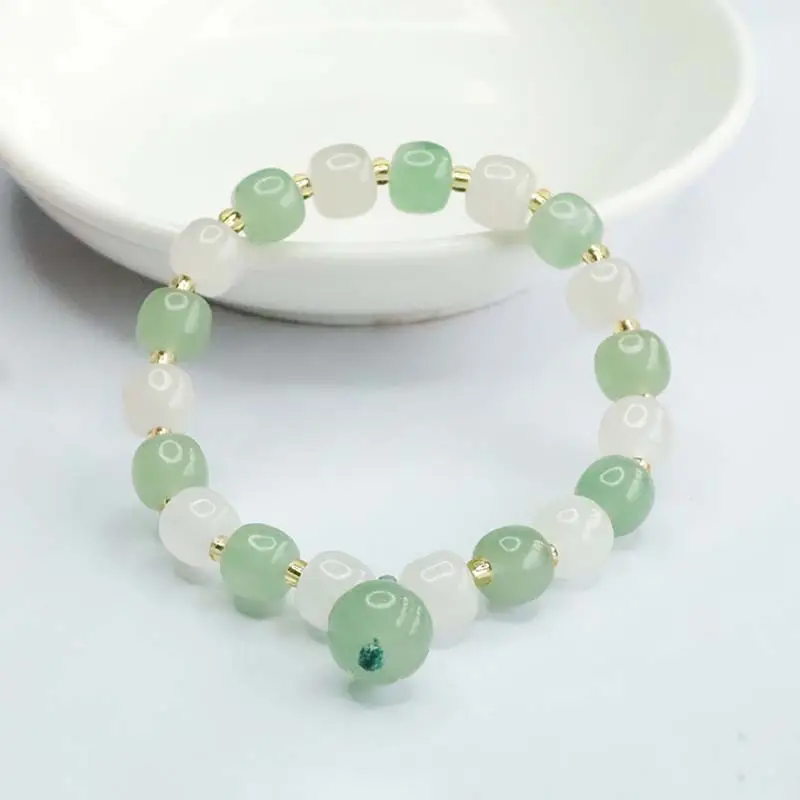 Jade Bracelet with Old Style Beads for Women — feature 9