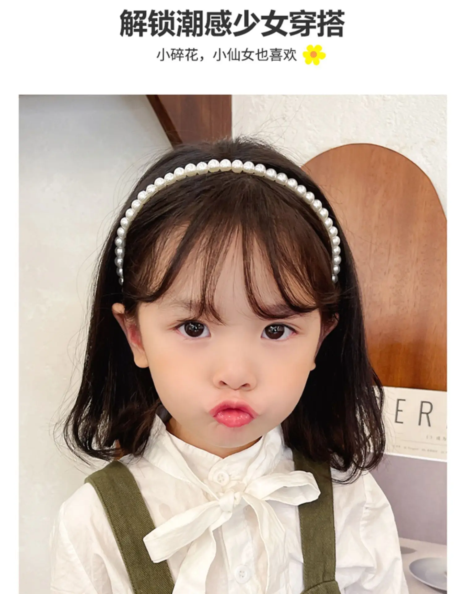 Pearl Hairband with Rhinestones for Women — feature 3