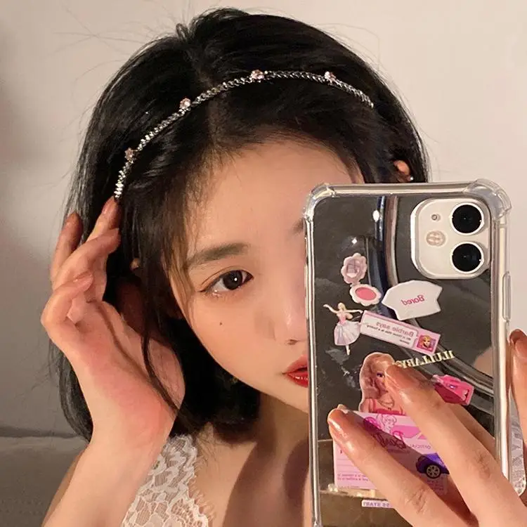 Pearl Hairband with Rhinestones for Women