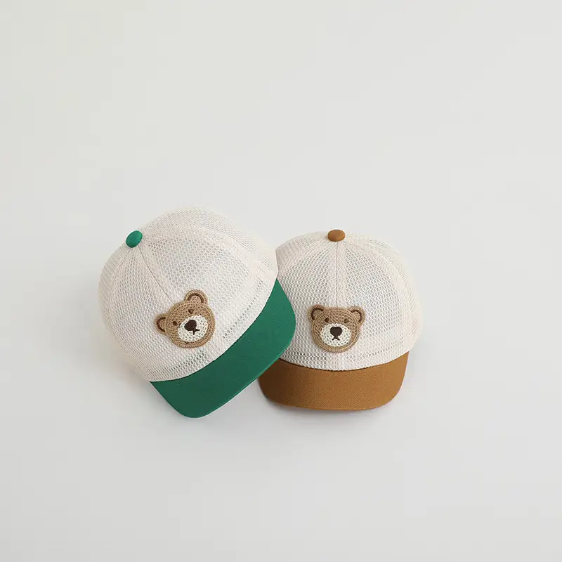 Qiu Nan Bear Cap Summer Korean Style Boys Girls Sunshade Cap - Image 6