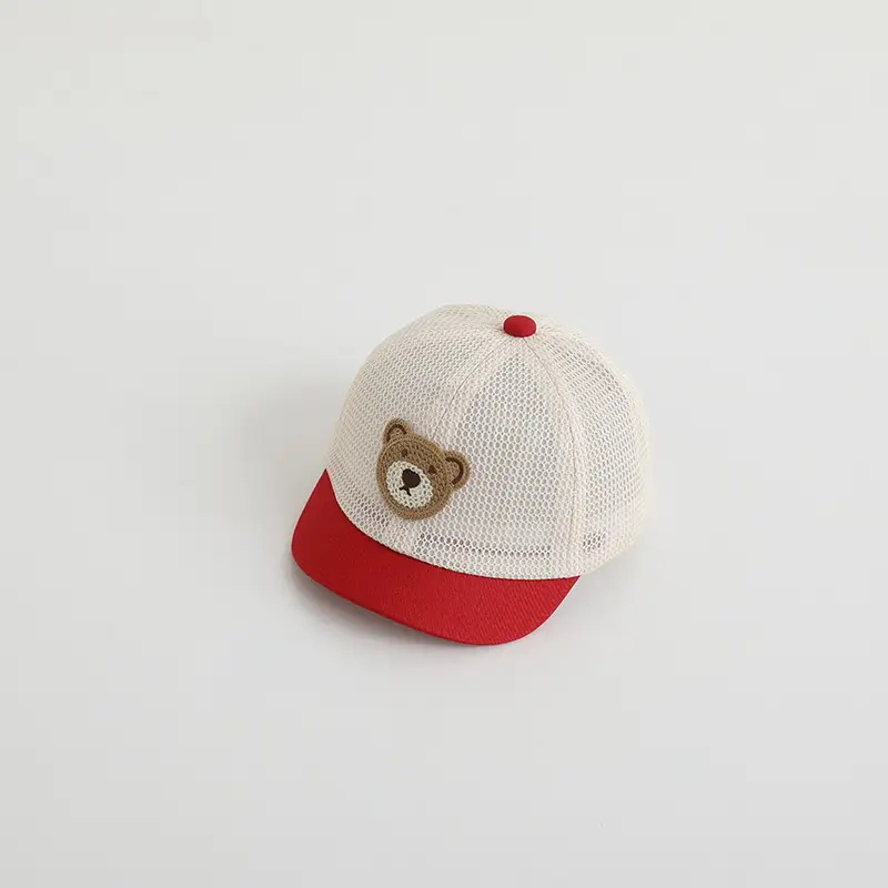 Qiu Nan Bear Cap Summer Korean Style Boys Girls Sunshade Cap - Image 2