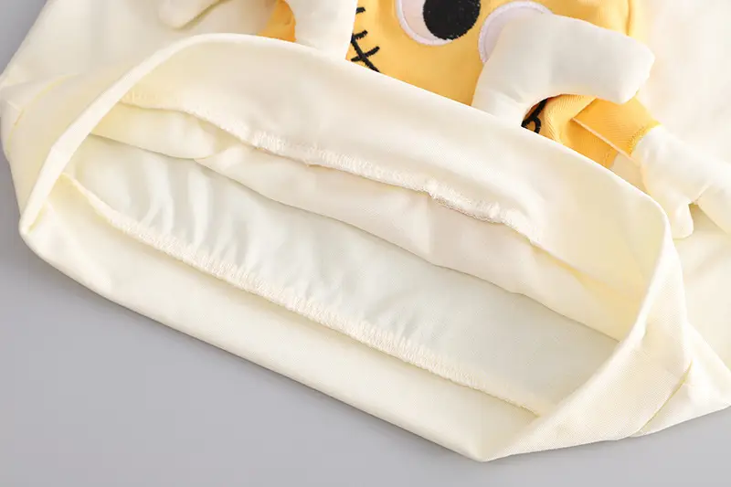 Cute Cartoon Baby T-Shirt Shorts Set Cotton White — feature 9
