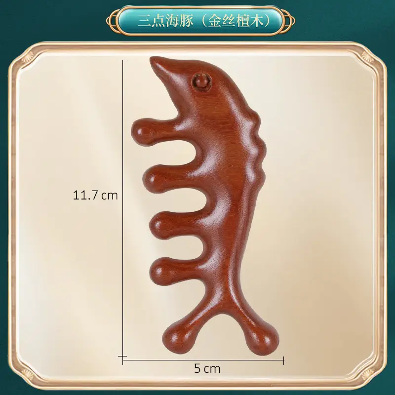 Wooden Hair Mask Comb for Fat Hands 8x6.5CM