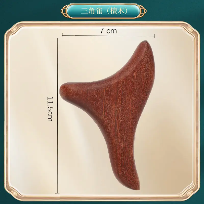 Wooden Hair Mask Comb for Fat Hands 8x6.5CM