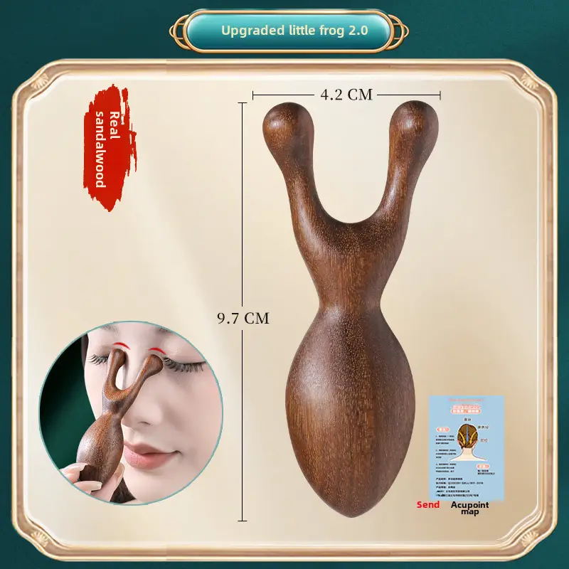 Wooden Hair Mask Comb for Fat Hands 8x6.5CM