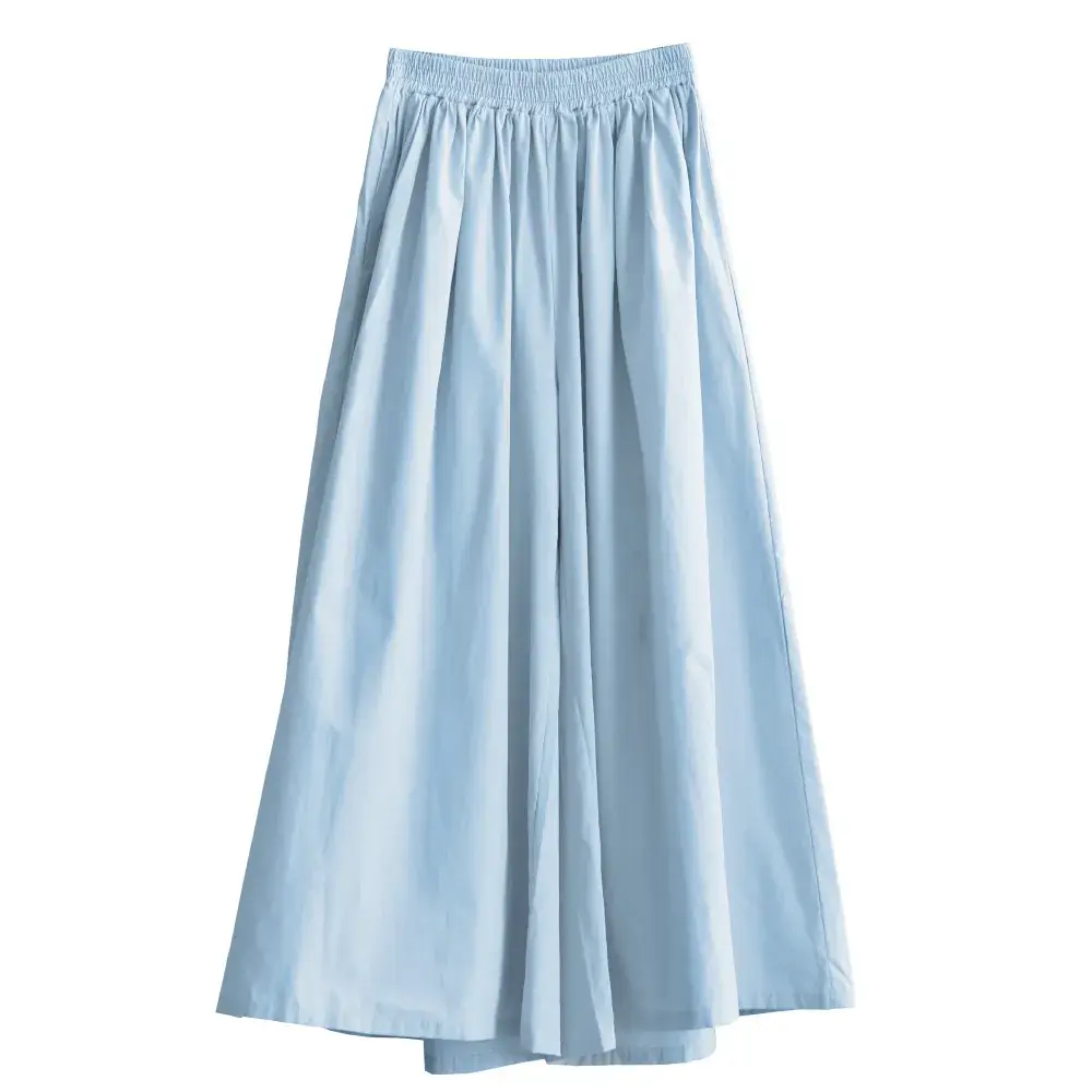 Girls Sky Blue Long Skirt Pants Summer Loose Fit Medium to XL - Image 6