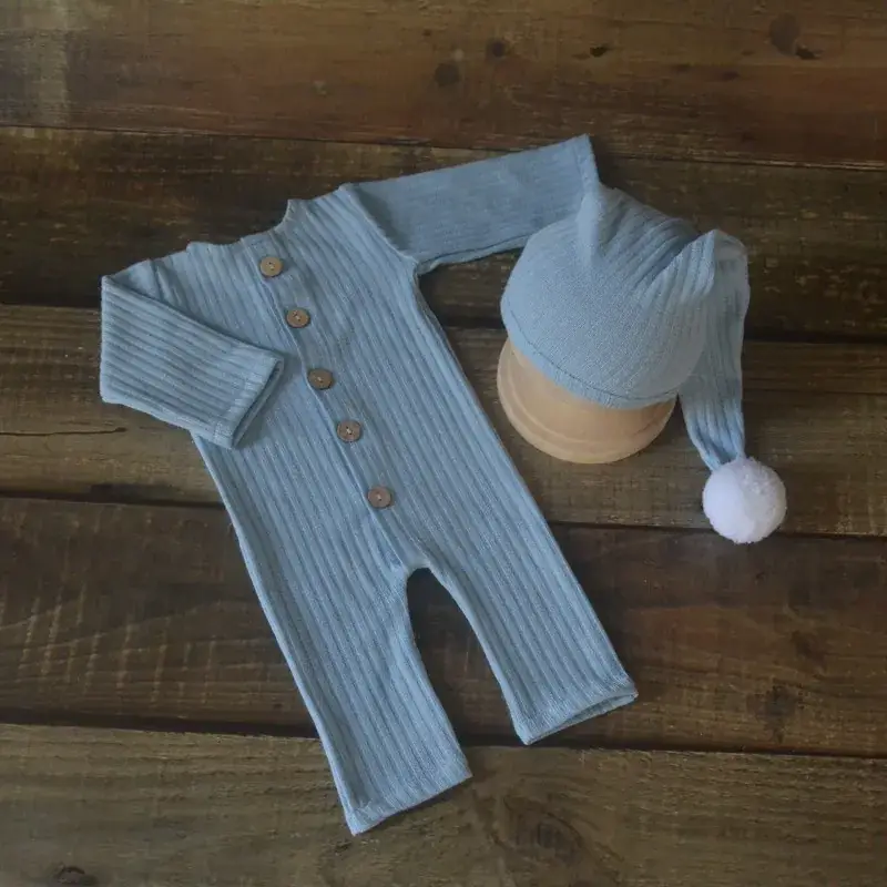 Newborn Knitted Jumpsuit with Hat and Ball - Image 4