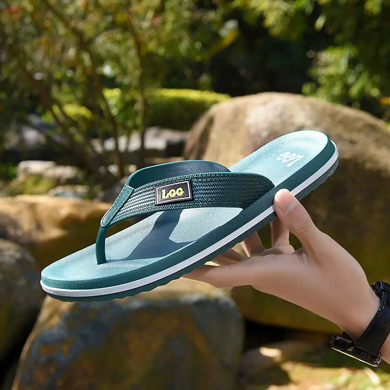 Men's Teal Crossbody Sandals Lightweight Casual Flip Flops