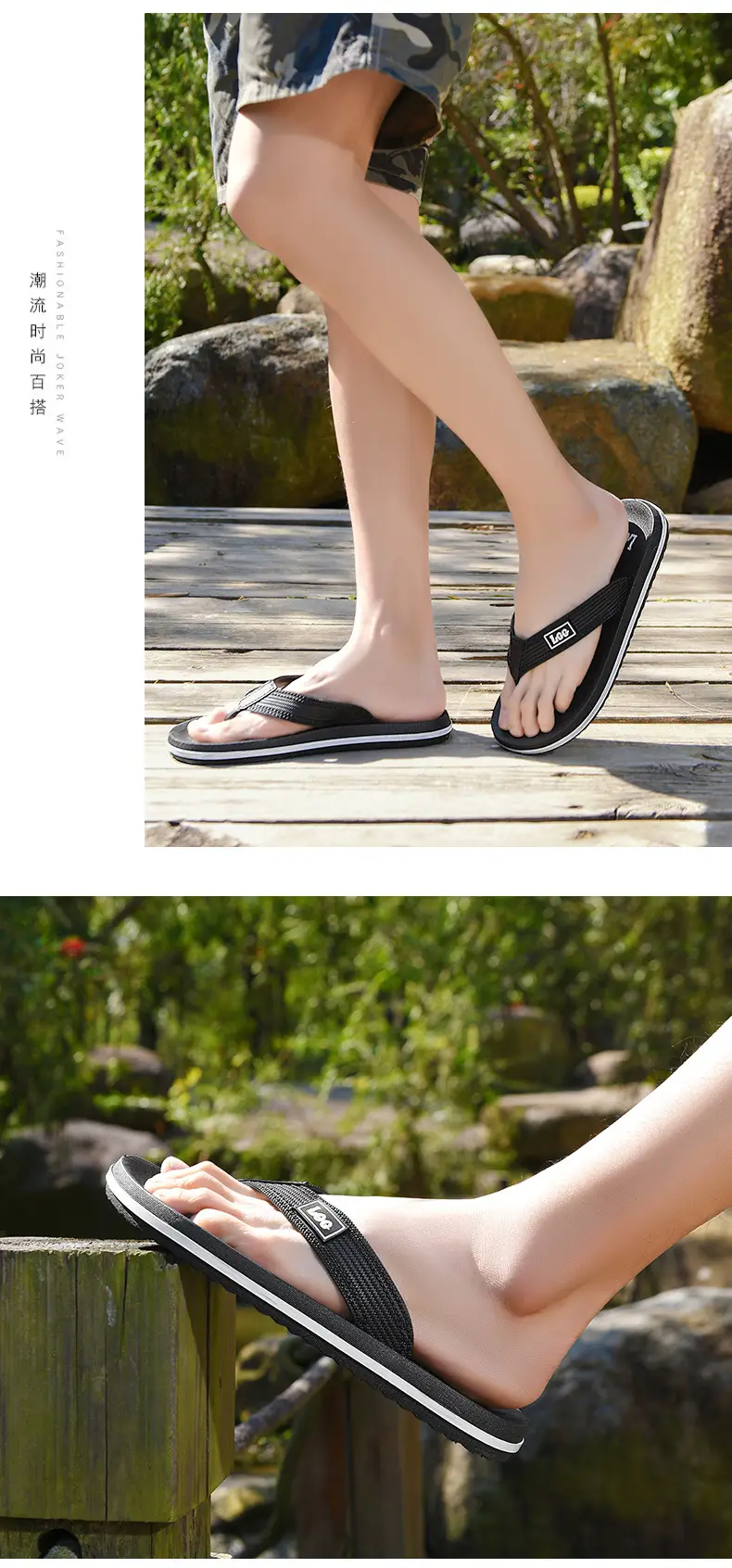 Men's Teal Crossbody Sandals Lightweight Casual Flip Flops — feature 10