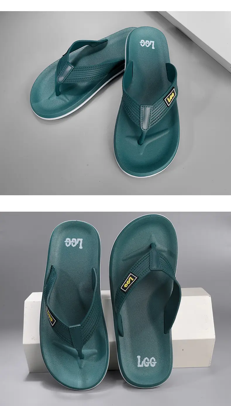 Men's Teal Crossbody Sandals Lightweight Casual Flip Flops — feature 18