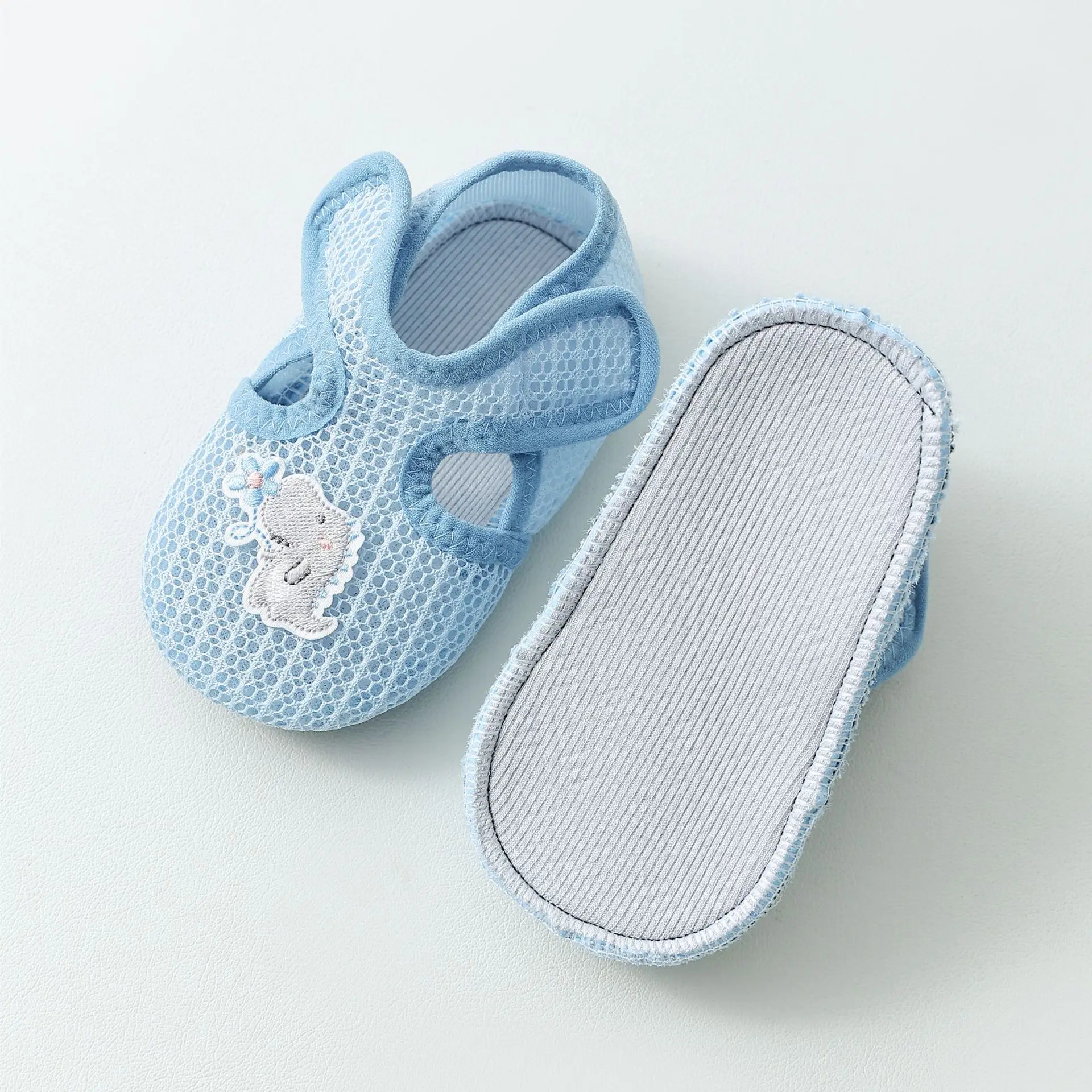 Baby Floor Socks & Shoes Set Blue Cartoon Toddler Non-Slip