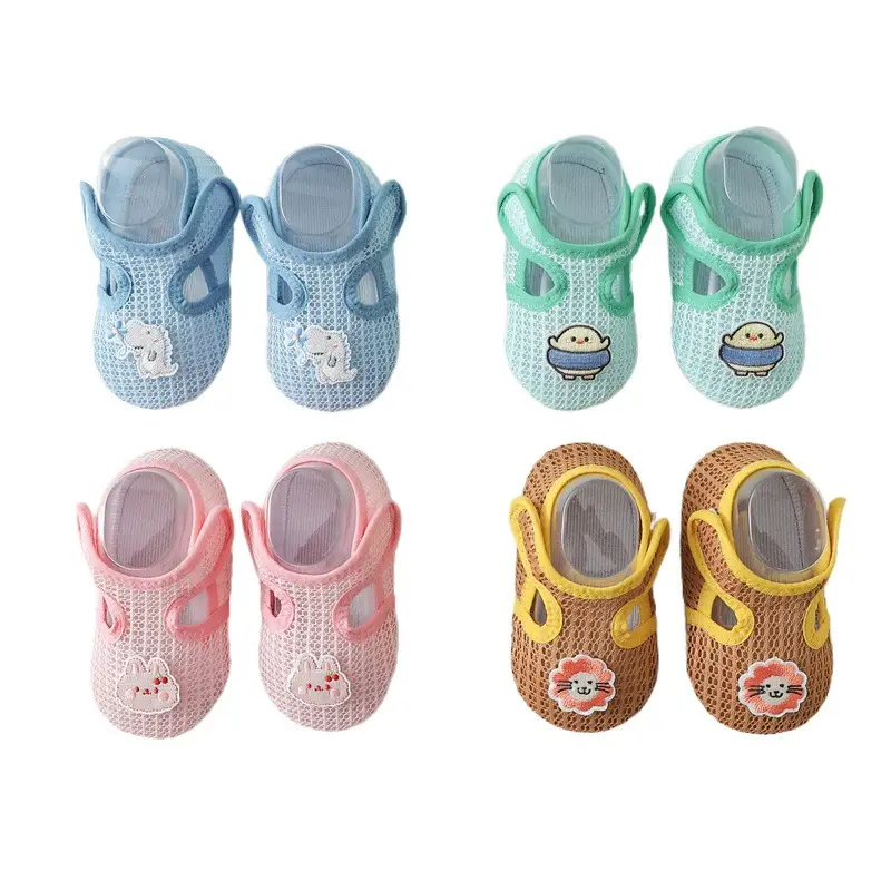 Baby Floor Socks & Shoes Set Blue Cartoon Toddler Non-Slip