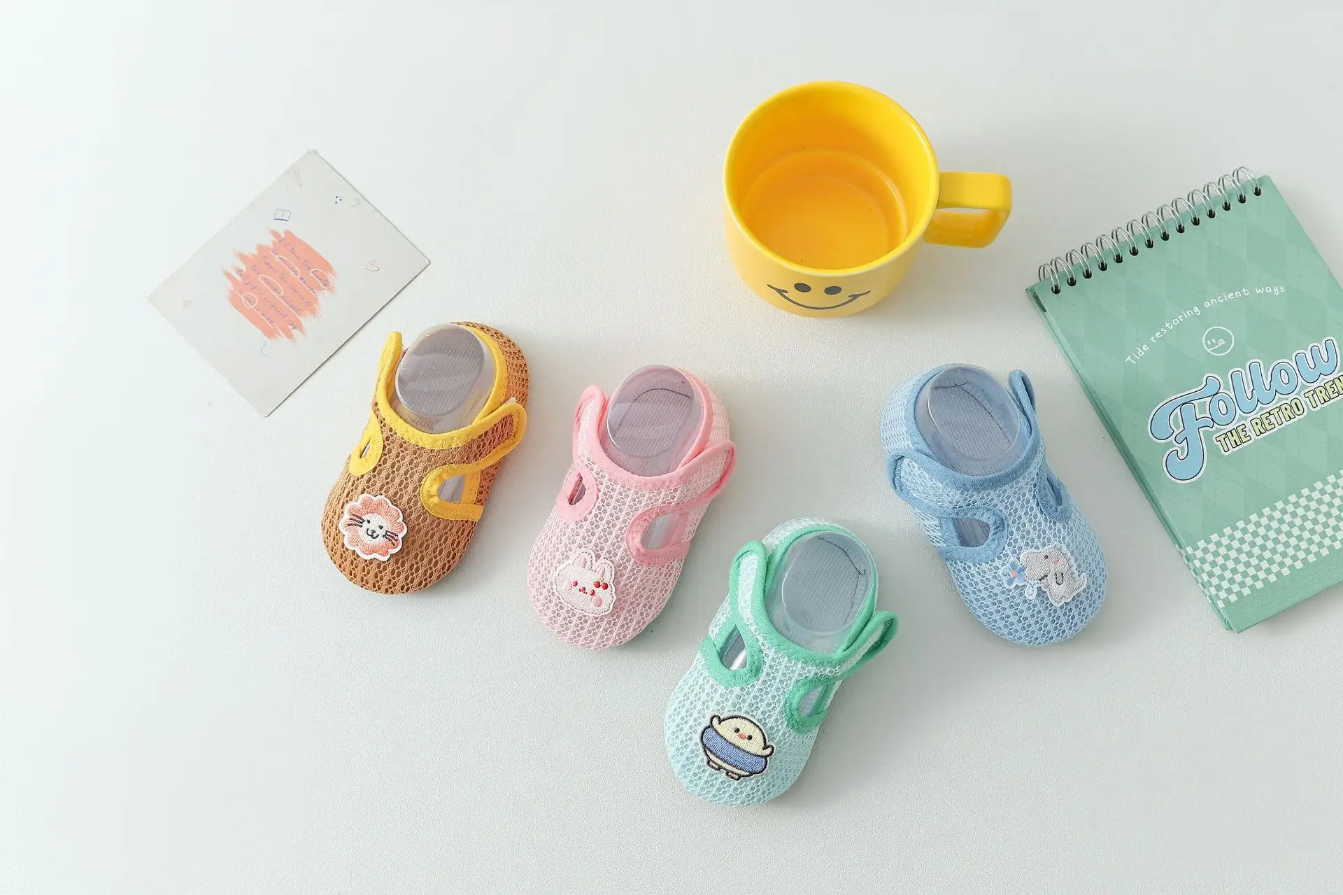 Baby Floor Socks & Shoes Set Blue Cartoon Toddler Non-Slip — feature 2