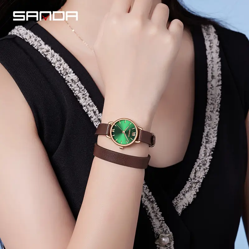 Sanda Rose Gold Women's Quartz Watch with Mesh Band - Image 13
