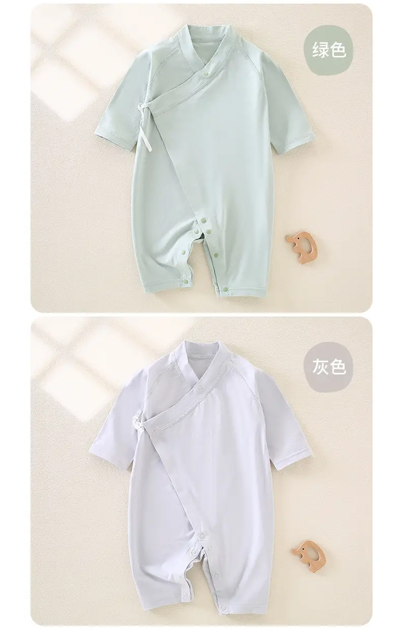 Silky Cool 0 Binding Baby Jumpsuit Summer Climb Suit — feature 14