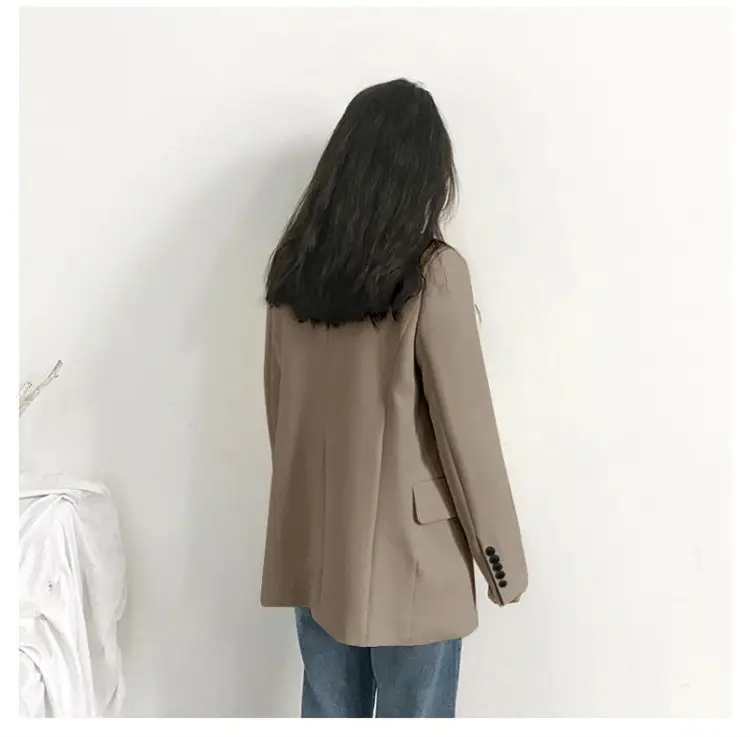 Women's Black Slim Fit Jacket for Spring Autumn 2023 — feature 4
